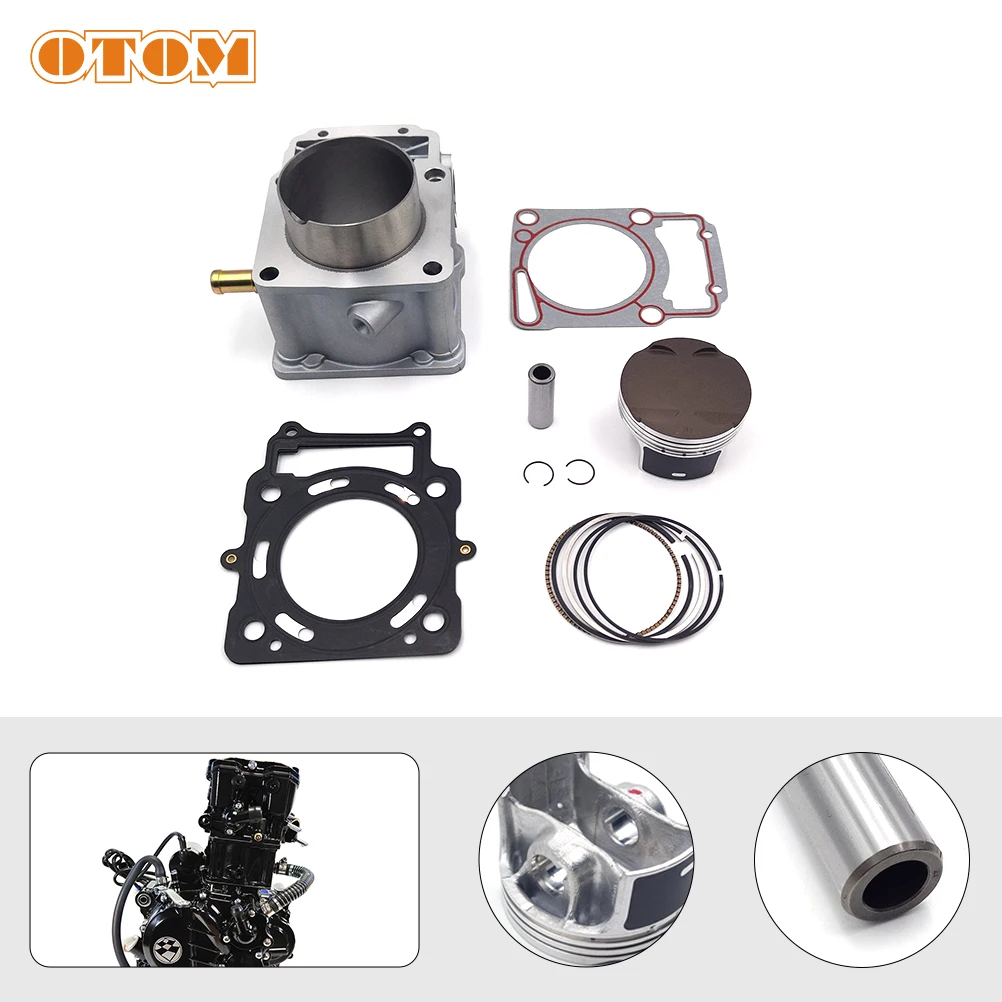 

Motorcycle Cylinder Kit 74mm Cylinder Block Piston Ring Pin Gasket Pad For ZONGSHEN NB300 ZS174MN-5 Water-Cooled Engine Parts