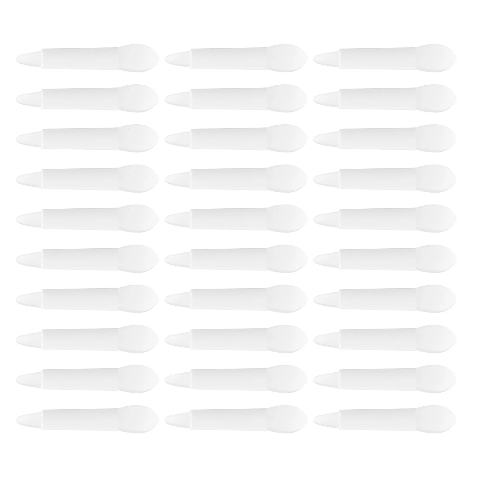 Conjunto de pincéis labiais de silicone, 30 peças, cabeças finas e suaves para aplicação uniforme de cores gordas, brilho labial, bálsamo, kit de ferramentas de sombra