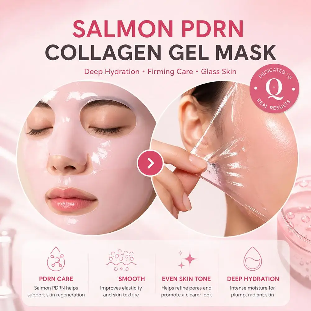 Lachs-DNA PDRN Hydrolysierte Kollagen-Gesichtsmaske - Tiefenwirksam Straffend, Reduziert Feine Linien, Minimiert Poren & Gleicht den Hautton aus – Detail 10