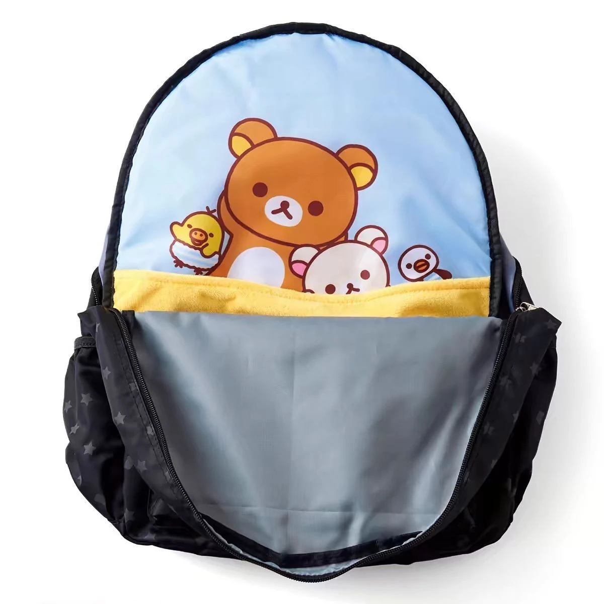 Cartoon Rilakkumas Rucksack für Männer Frauen niedlichen Rilakkumas Nylon Rucksack große Kapazität Camping Reisetasche Schüler Schult asche