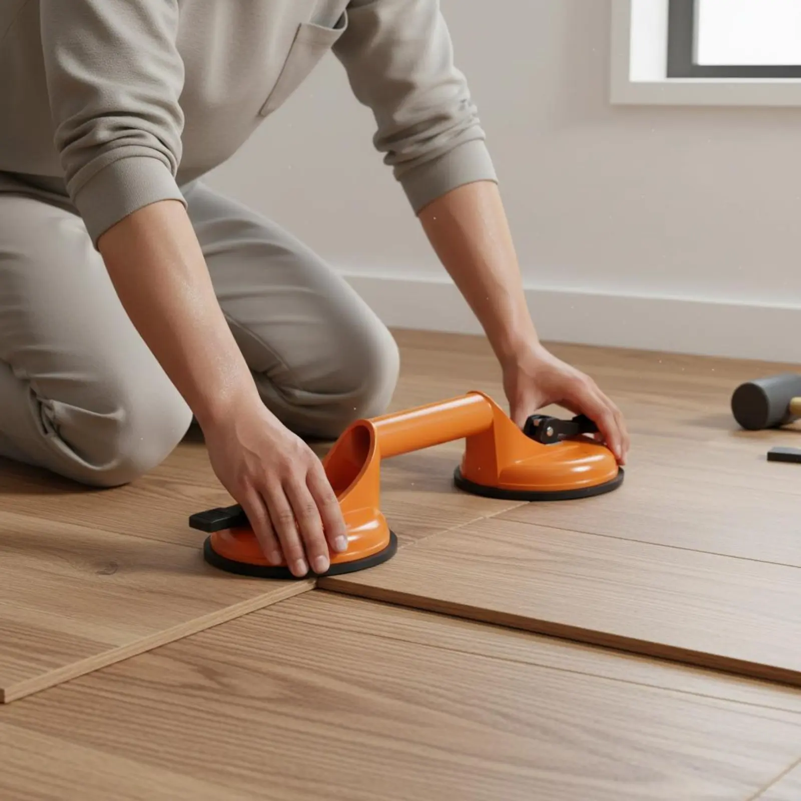 

Двухдисковый вакуумный подъемник с рычажным механизмом для разделения и ремонта ламината, инструмент для домашнего ремонта