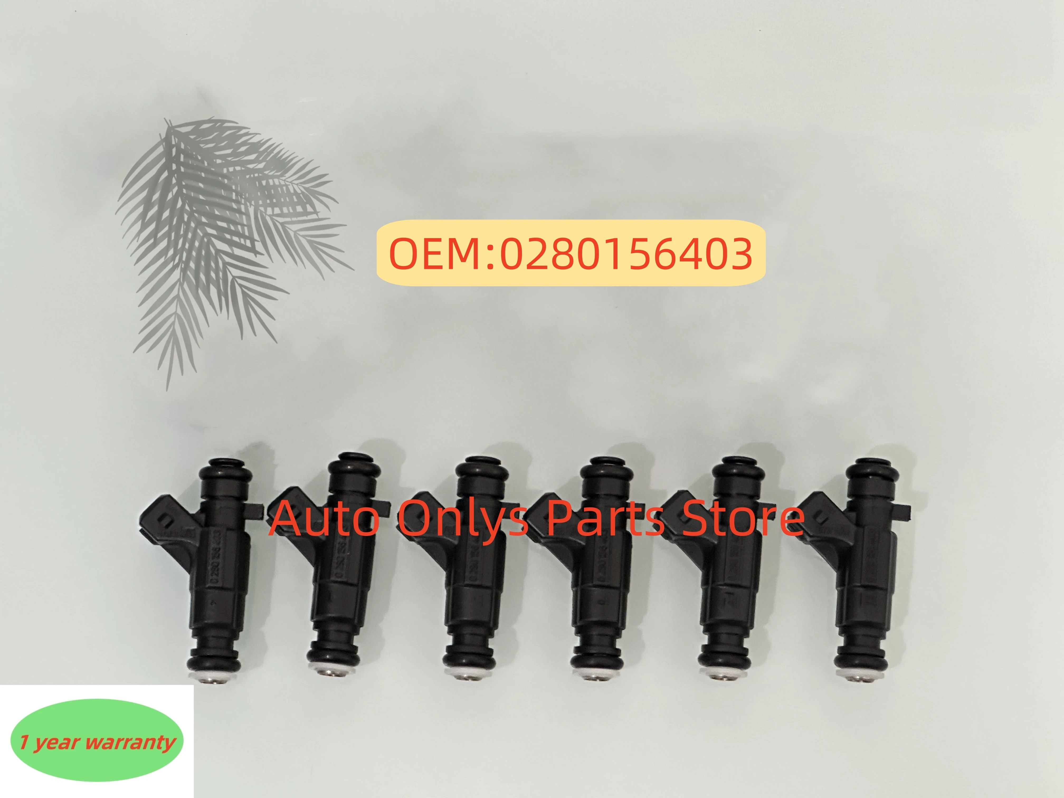 6pcs Car Engine Parts High Quality 0280156403 032906031R Fuel Injectors Nozzle For - VW Golf Polo Fox Voyage Flex 1.6