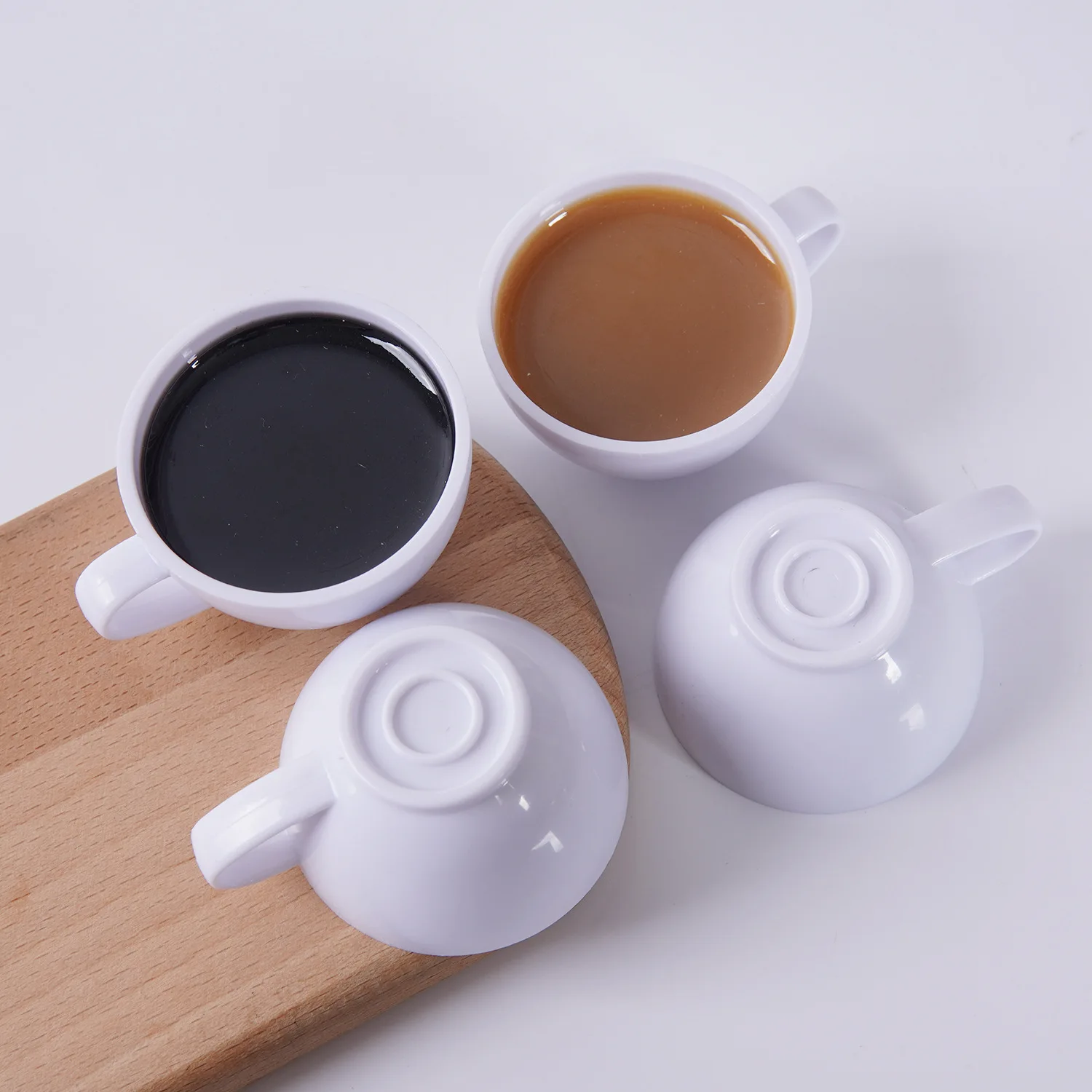 Simulated Coffee Cup Model Full-Cup Coffee Creative Afternoon Tea Drink Model Decorative Desktop Ornament Photography Prop