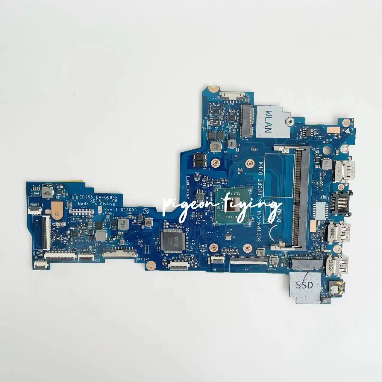 Imagem -03 - Placa-mãe do Portátil para Dell Inspiron Edi55 La-g094p 3482 3852 Cpu: N5030 Srfdc Cn0pnjpx Pnjpx Pnjpx Mainboard Teste 100