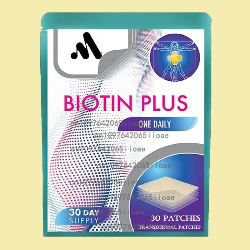 

30 пластырей для роста волос Biotin Plus Patch для женщин, Biotin Plus Polygonum Multiflorum