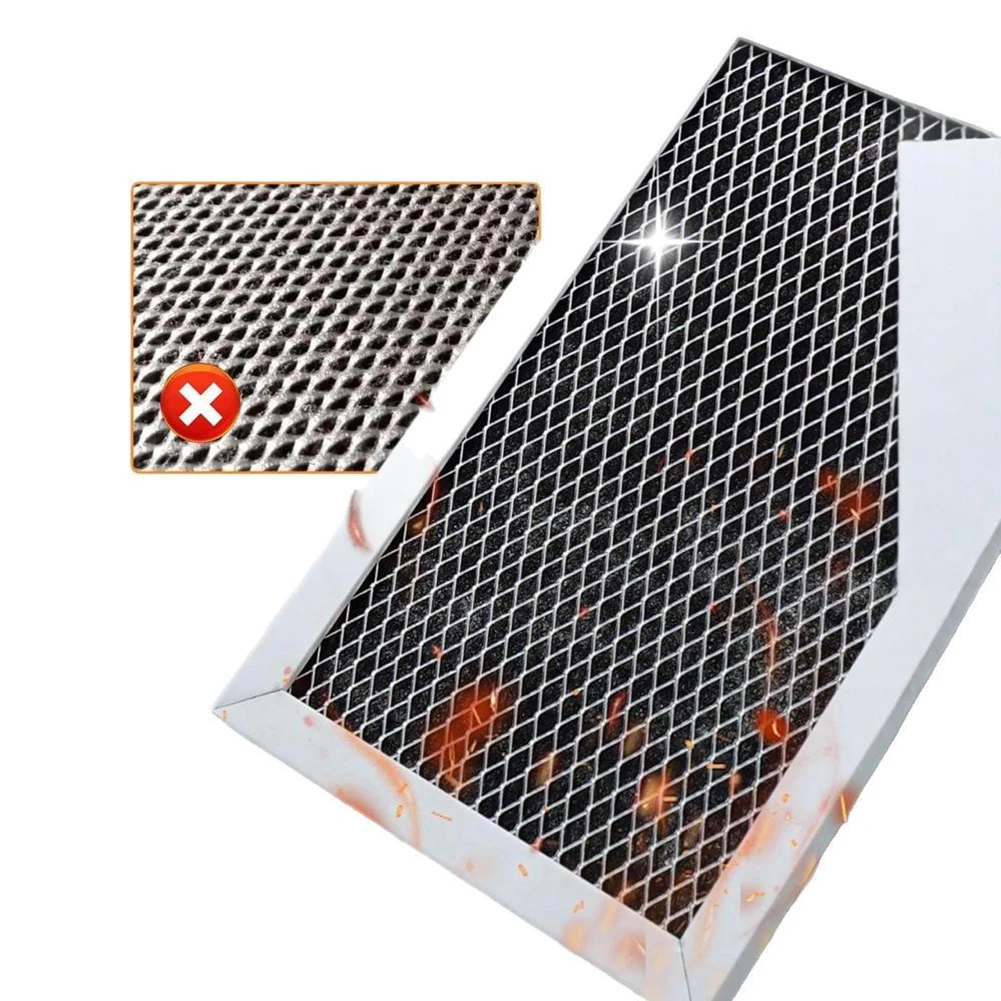 2pcs Filter Activated Carbon Filter Kitchen Use High Temperature Resistance Multi-layer Filtration For GE Microwave Models