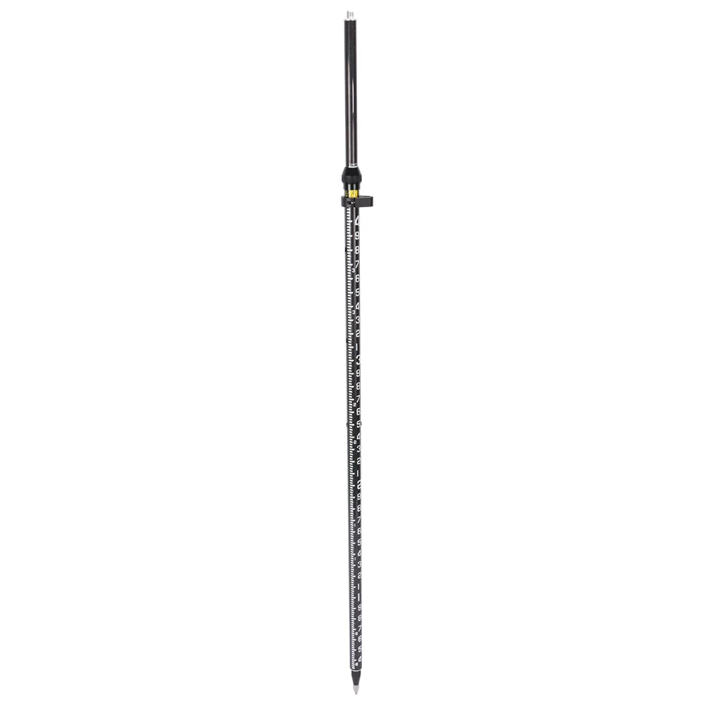 Telescopic Carbon Fiber GPS GNSS Rover Pole 2m 2 Section with Snap-Lock Outer GM Grad for Land Surveying