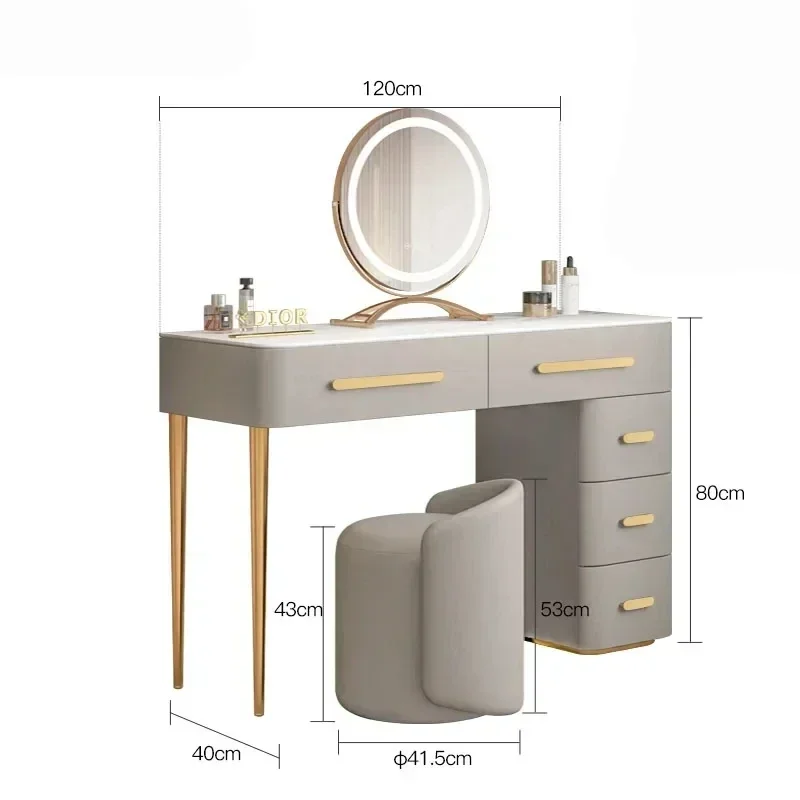 

European Drawer Luxury Nordic Dressing Table Storage Bedroom Furniture Economically affordable