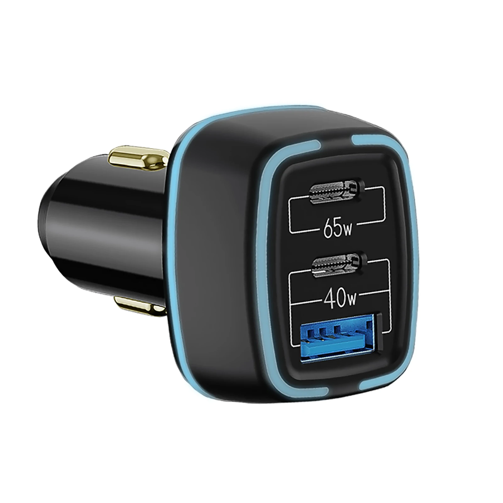 Carregador de Carro Carga Rápida Usb tipo c pd 65w Adaptador de Carregador Super Rápido para Iphone 13 12 Laptop Auto Acessórios Novo 105w