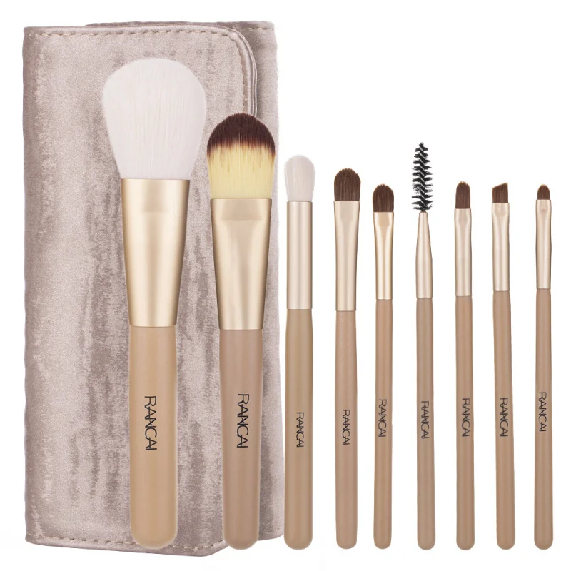 New9Makeup Brush Set with Bag  Animal Hair Eyeshadow Brush Factory Direct Supply