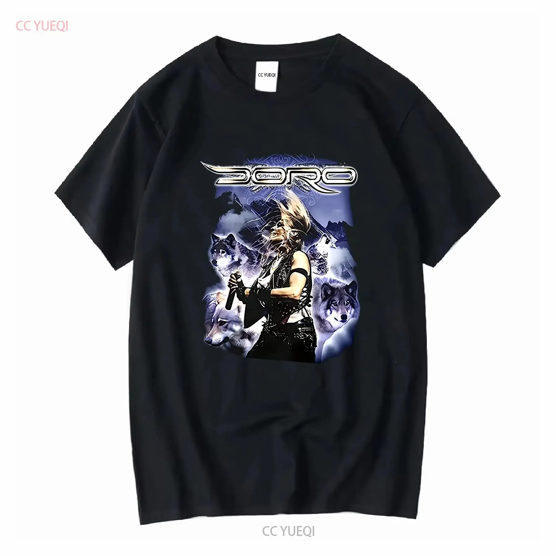 Doro Wolf Pesch T Shirt Black Men Size S 5XL long or short sleeves vintage Washed Top For Everyday Wear Soft Comfortable Casual