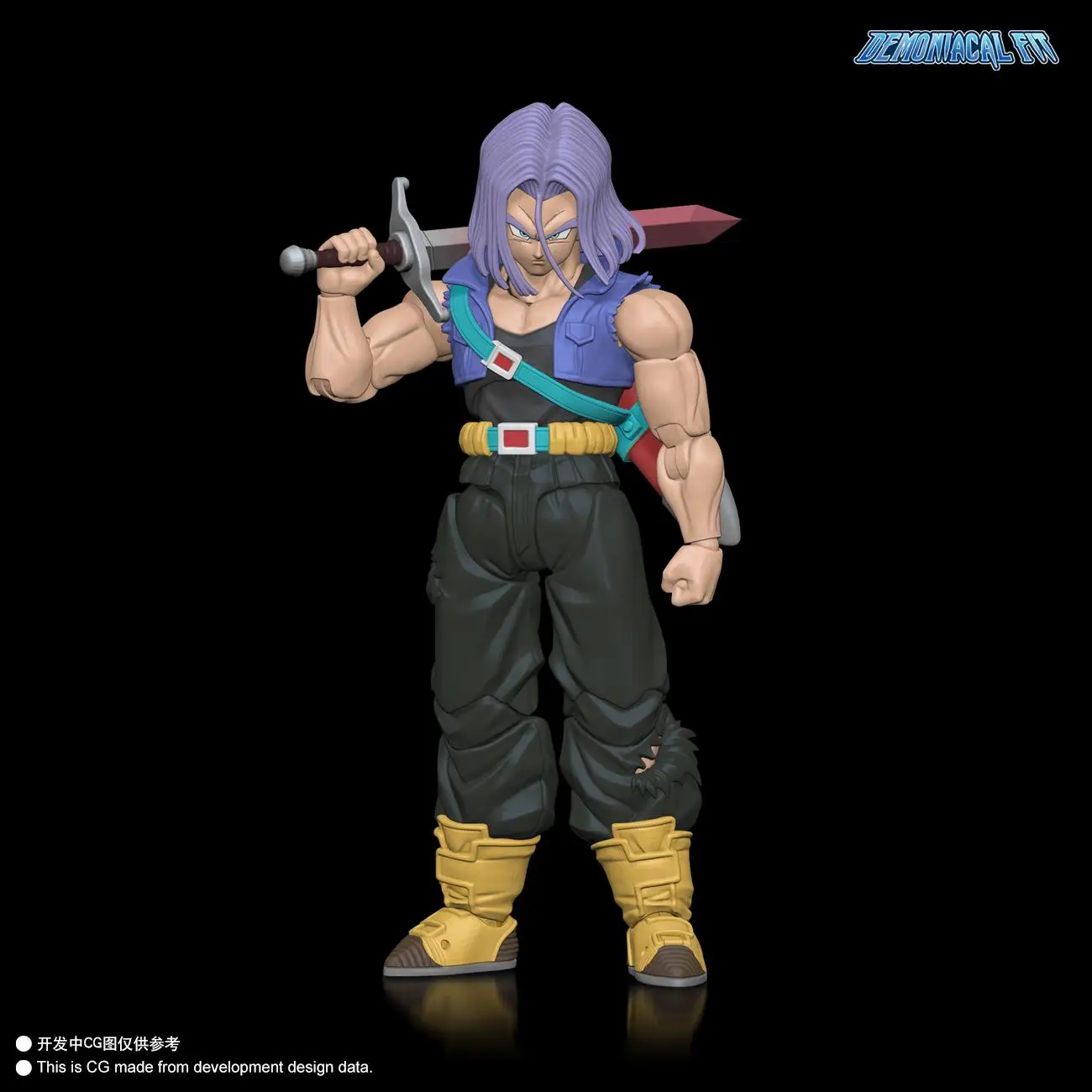 New Demoniacal Fit Dragon Ball Z SHF Trunks The Boy From The Future Son of Tomorrow Anime Action Figure Super Saiyan Model Toy