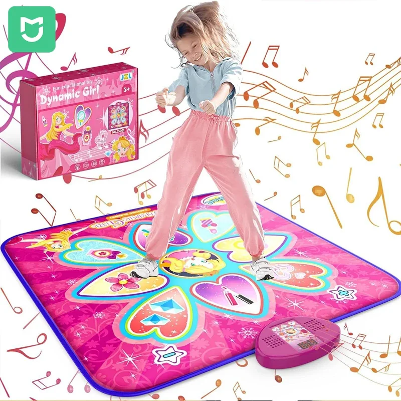 Xiaomi Mijia Kids Electronic Dance Mat Wireless Princess Dance Mat Foot Pedal Play Mat Music Blanket Girl Boy for PC Laptop Game