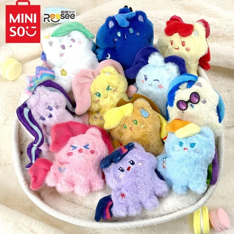 Miniso My Little Pony Plush Cute Pony Series Genuine Pendant Doll School Bag Decoration Childrens Toy Animation Kawaii Gifts Toy