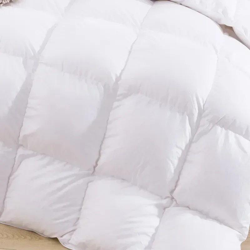 95% Goose Down Comforter Warm Thicken Duvet 100% Cotton Face Filling Fiber Down Quilts 240*220cm Home Sleeping White Duvet 1pc