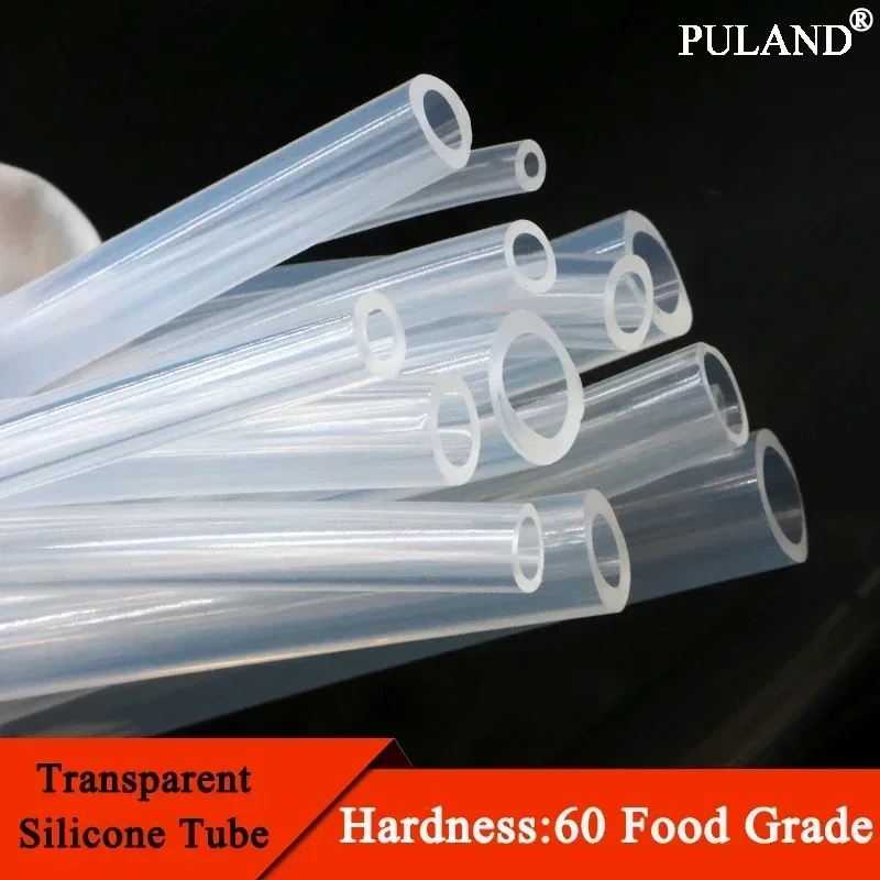 

1M 5M 10M Food Grade Silicone Rubber Hose Transparent Flexible Silicone Tube Diameter 2 4 5 6 7 8 9 10 11 12 14 16mm Clear Tube