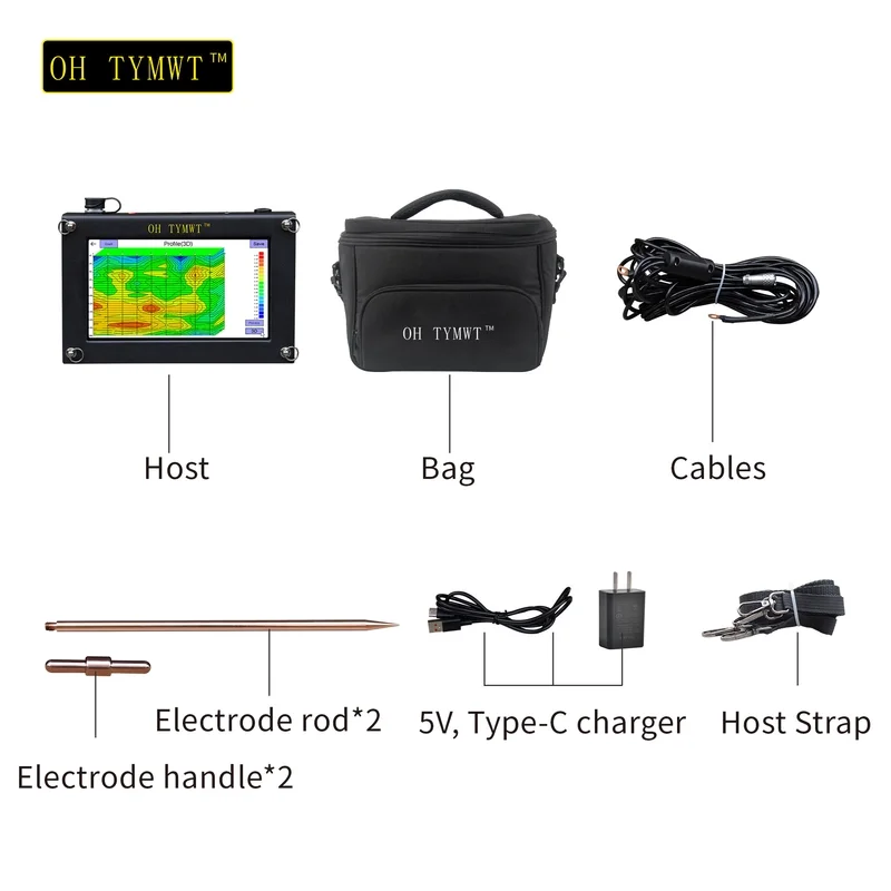 NEW TYM-S Series Water Well Logging Geophysical Equipment Water Survey Tools 200m Underground Water Detector