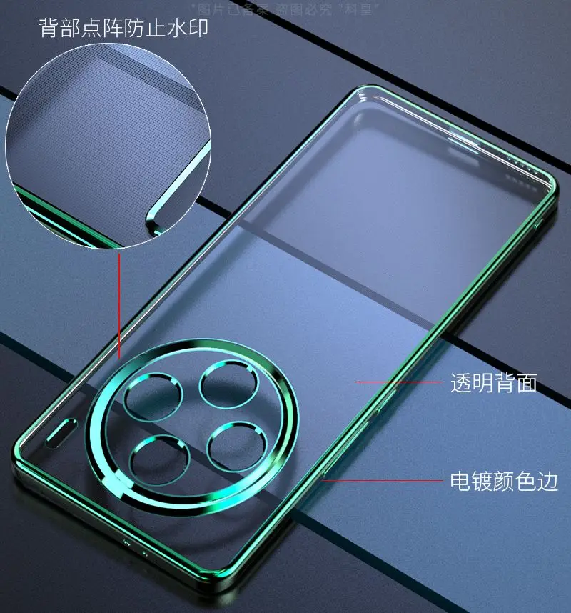 Pour VIVO X200 Ultra X200 Pro Mini étui nouveau Transparent couverture complète galvanisé Silicone Anti-chute couverture pour Vivo X200S Funda