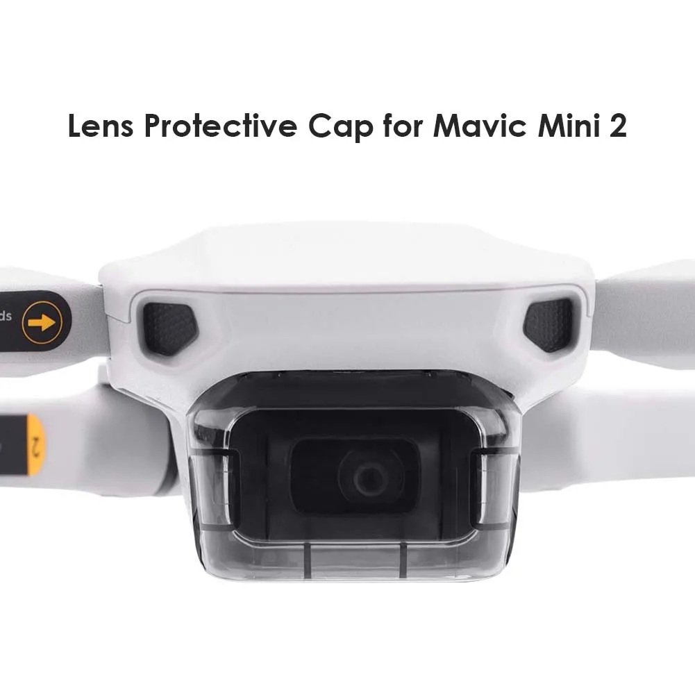 Tampa de lente de drone antiarranhões para dji mavic mini/mini 2, capa de câmera gimbal, protetor cinza transparente