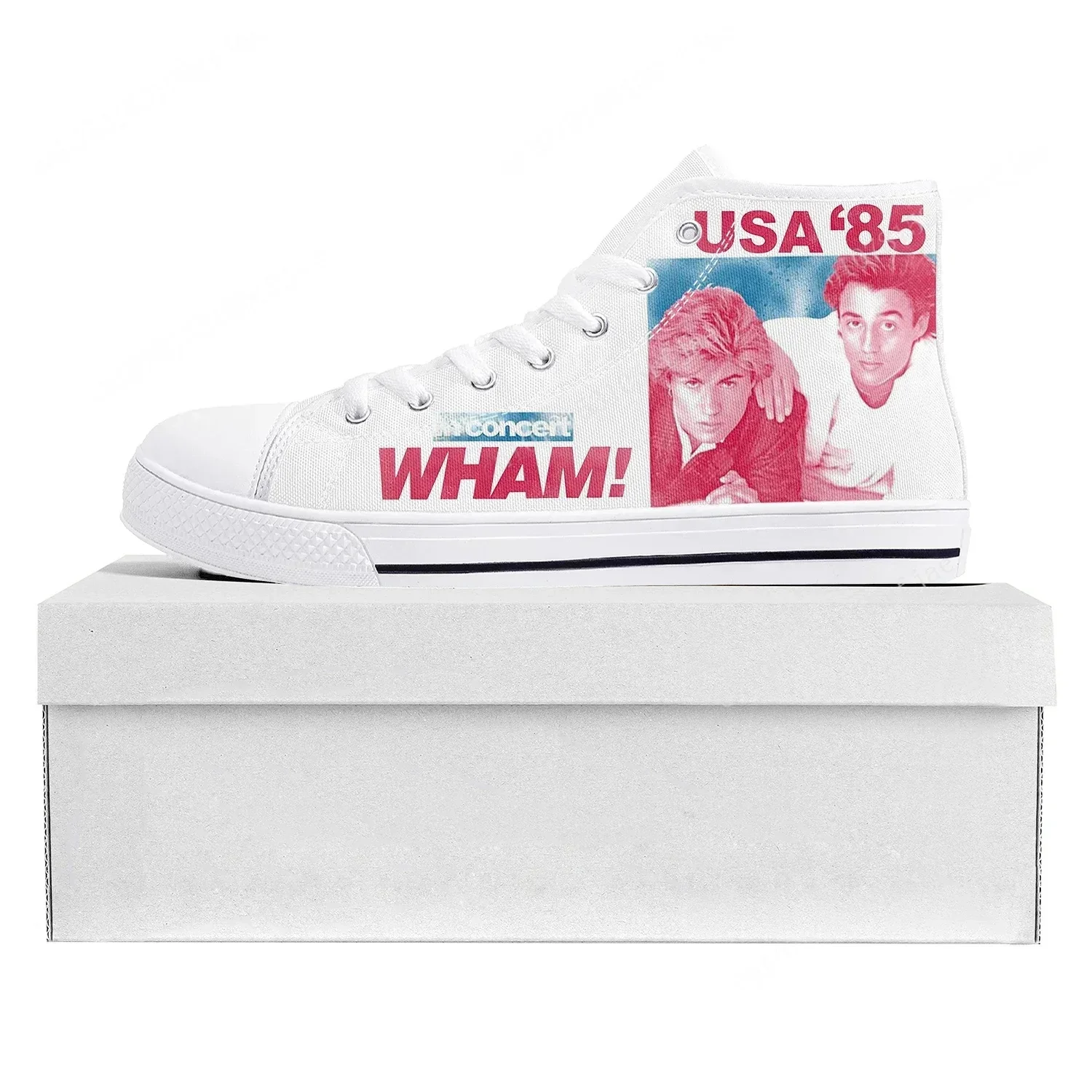 

Кроссовки Choose Life Wham George Michael High Top высокого качества для мужчин, женщин и подростков, парные кеды из канваса, обувь на заказ