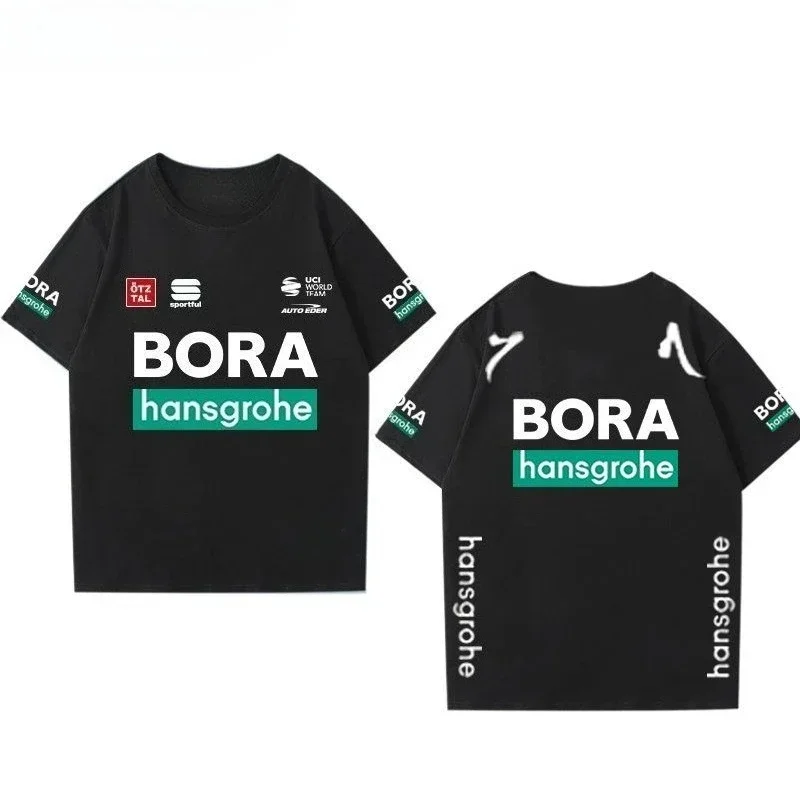 

Футболка с принтом Tour De France BORA Geek Lion Team, унисекс, летняя велосипедная хлопковая повседневная футболка Y2k, стильный и удобный топ