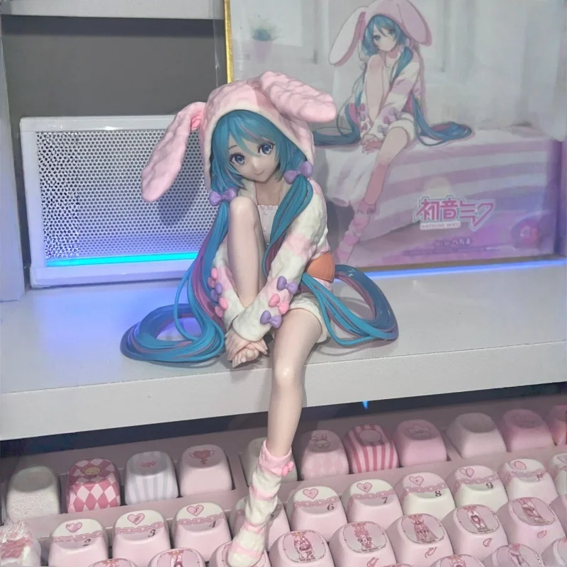 

In Stock FURYU Authentic Hand-Made Rabbit Ear Pajamas Anime Themed Instant Noodle Pressed Decoration Collectible Toy Figure