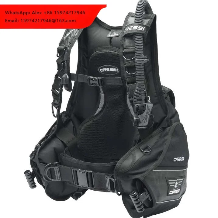 CRESSI CARBON High Capacity Back-Mounted High-End Diving Inflatable BCD
