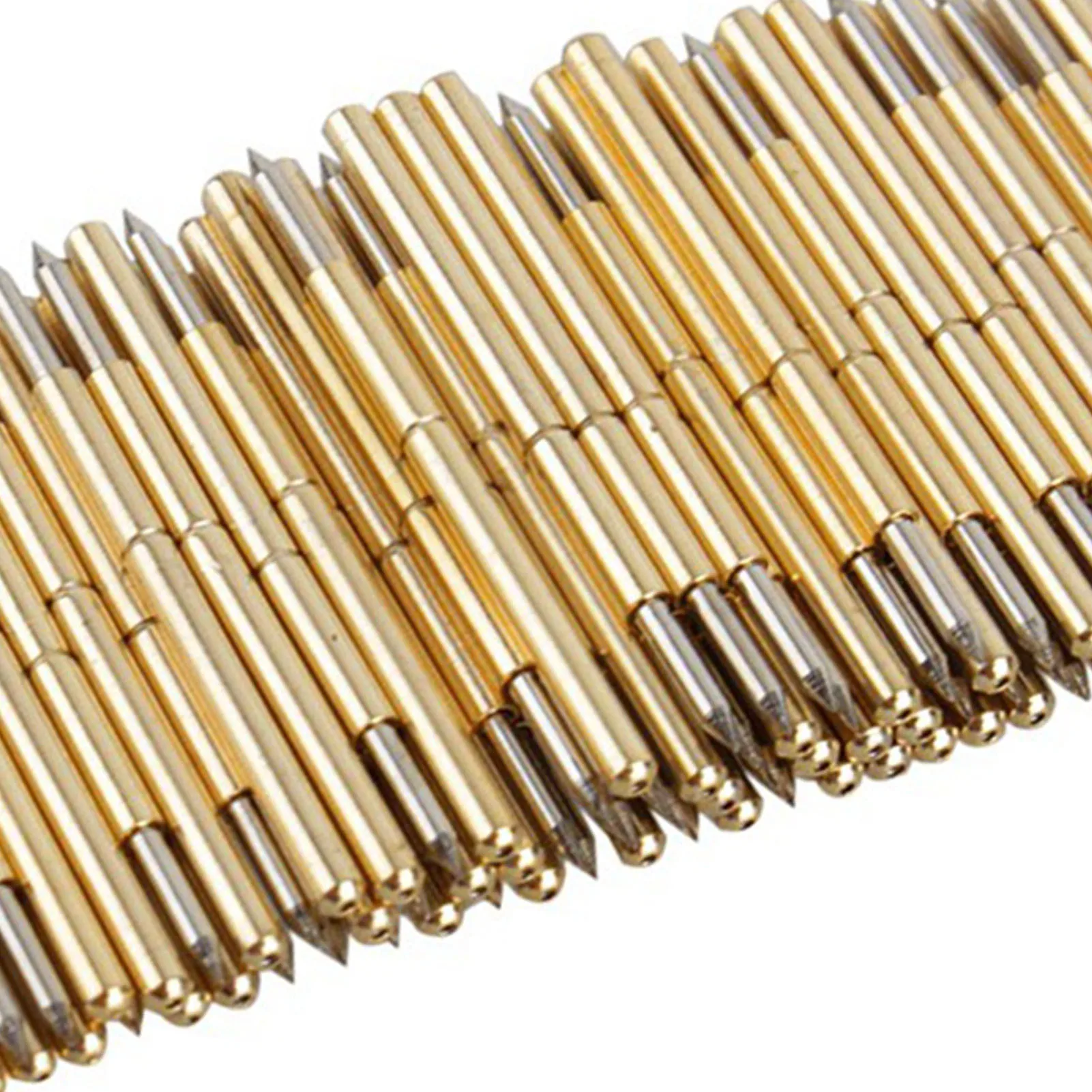 100 قطعة P75 ‐ B1 الربيع اختبار التحقيق جولة بوجو دبوس PCB اختبار التحقيق اختبار التحقيق استبدال الربيع الاتصال التحقيق بوجو اختبار التحقيق دبوس