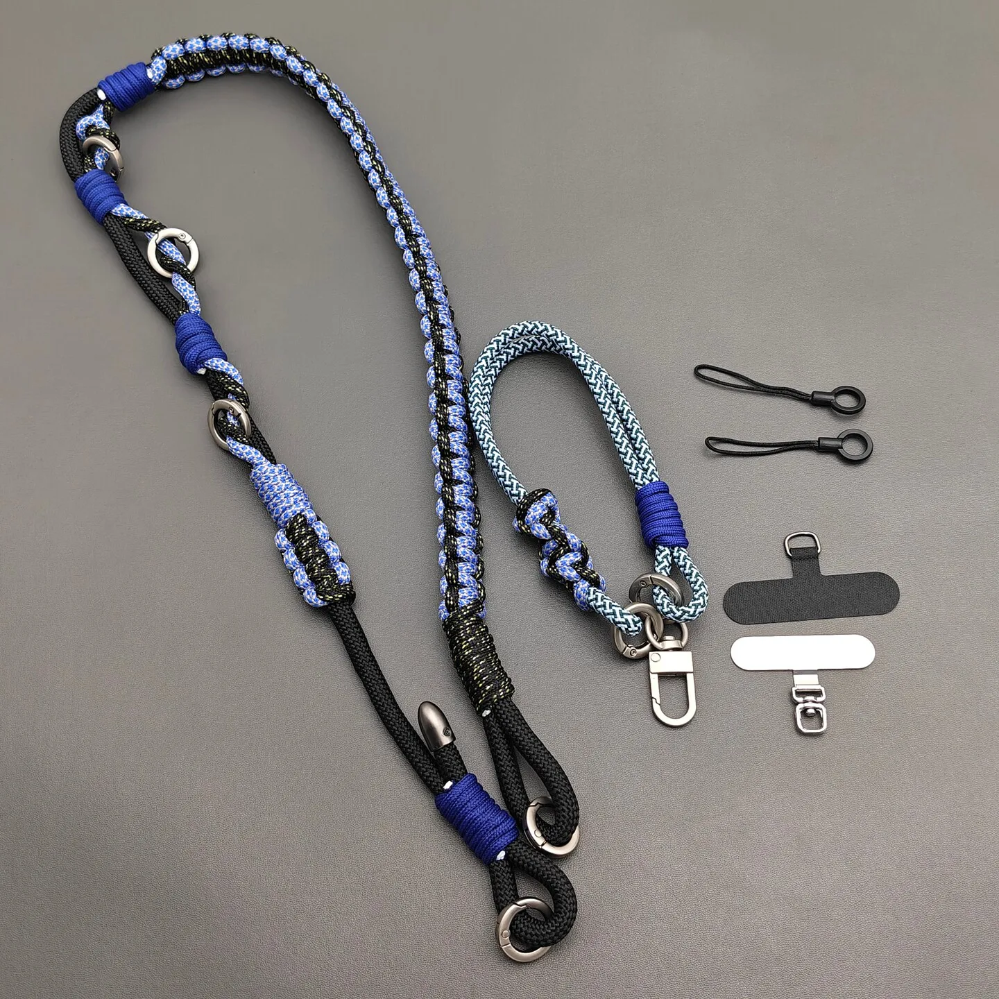 Multi-purpose Outdoor DIY Hand Braided Camera Phone Lanyard Tactical Adjustable Replacement Bag Strap Accessories