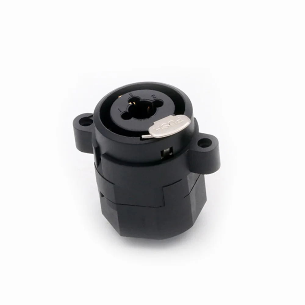 7pin Dual XLR Jack+6.35mm Female Socket Set XLR Microphone Jack 7pin Seat Audio Socket Panel Mounted Type