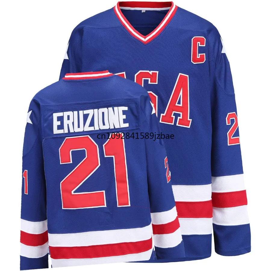 Mike Eruzione Jersey 1980 USA Ice Hockey 30 Jim Craig Jersey 17 Jack O'Callahan Jersey Movie Sport Sweater Us Mens Size S-XXXL