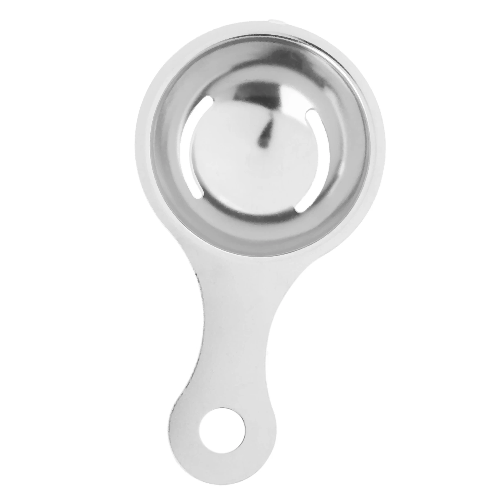 ABBN-2X Separador de yema de huevo en separador de acero inoxidable Dispositivo de tamiz de huevo blanco Mini utensilios de cocina (13 x 7 x 2,8 cm)