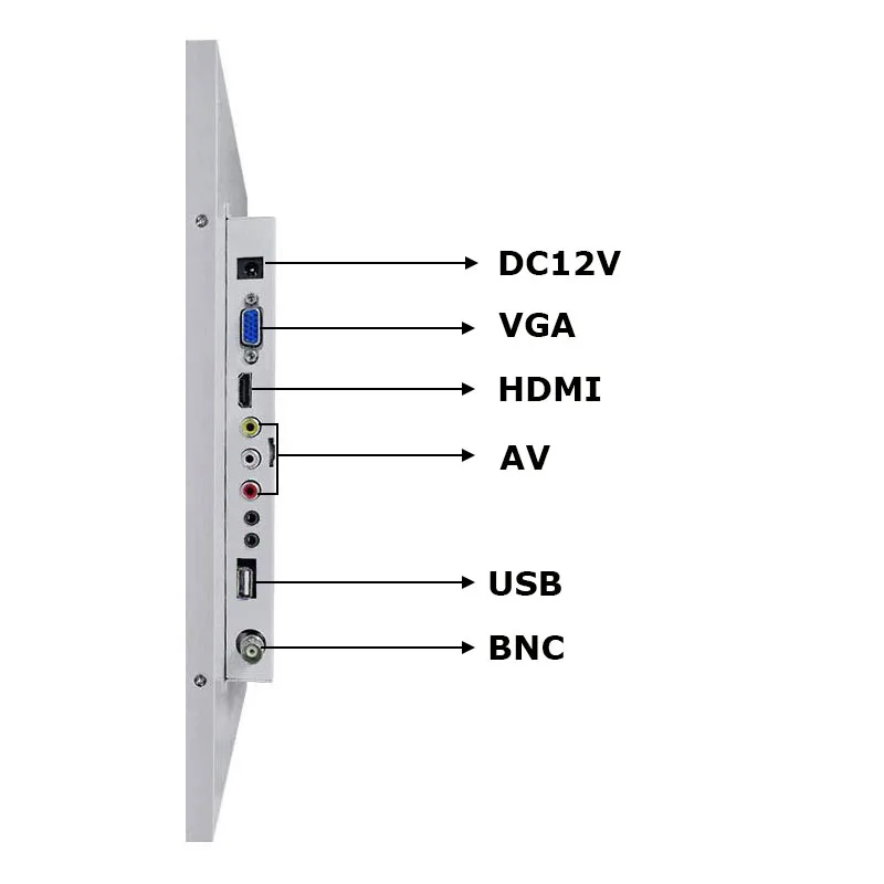 Imagem -06 - Desktop Monitor de Toque Resistivo ou Capacitivo Cor Branca Vga Hdmi 17 Widescreen 1920x1080 17.3 Metal Touch Display