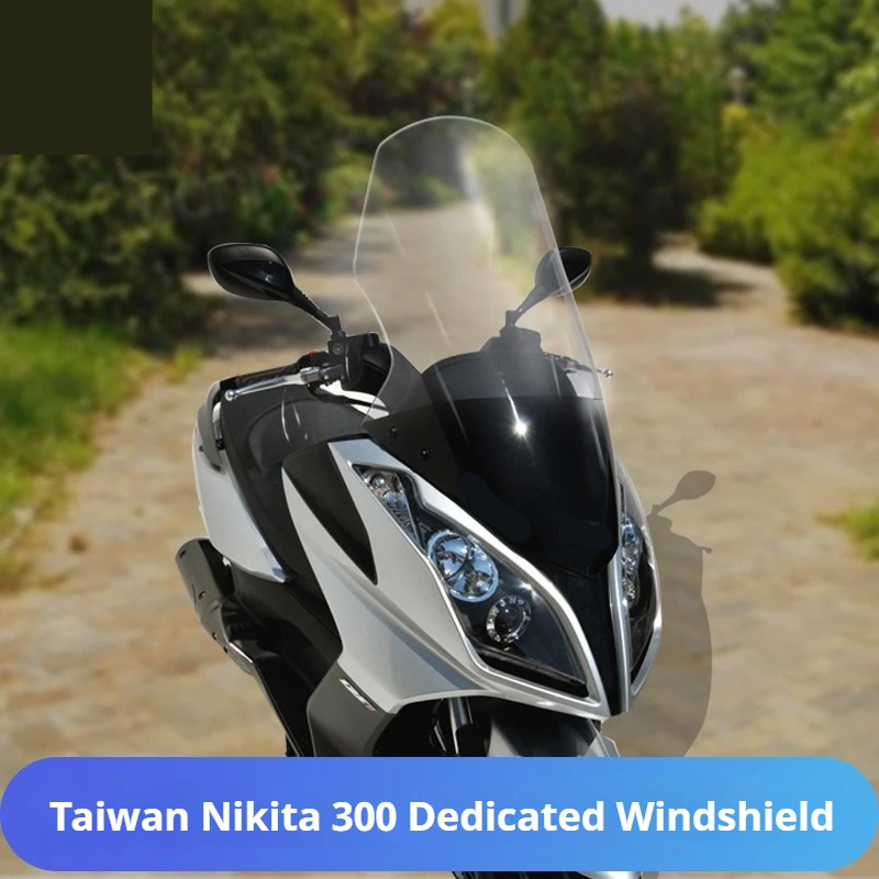For KYMCO Downtown 300i Maxi‑Scooter Modified Taiwan‑Version Nikita Front Windshield Windscreen Replacement Moto Accessories