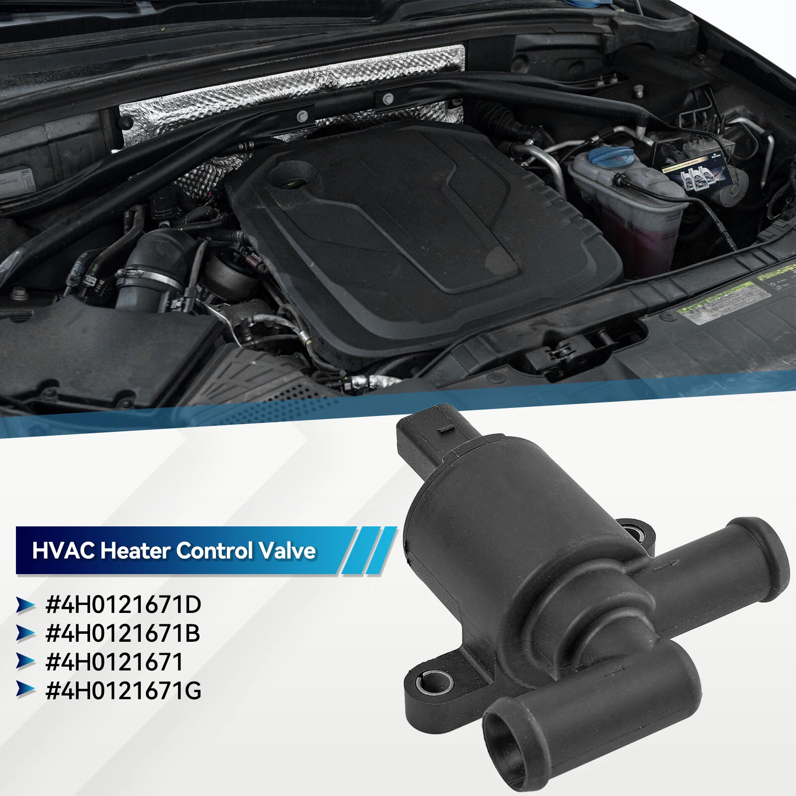 Coolant Control Valve For VW Sharan Beetle Golf VI  Passat B8 Scirocco Audi A1 A3 A4 B8 B9 A5 A6 C7 C8 A7 4H0121671D 4H0121671B