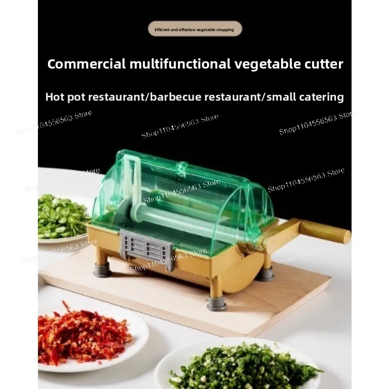 Household Multifunctional Hand-Cranked Vegetable Cutter - Portable for Chili Slicing & Dicing