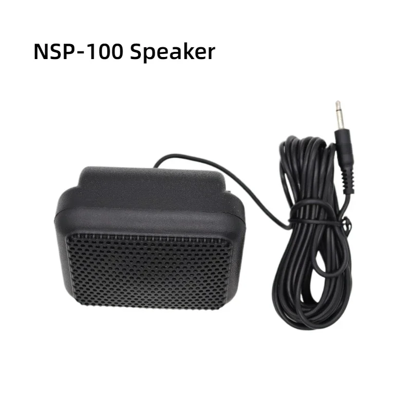 NSP-100 Mini External Speaker Walkie Talkie Mobile Radio Microphone for Kenwood Yaesu ICOM Ham Car Loudspeaker