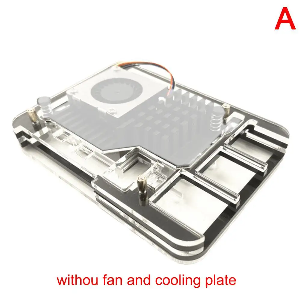 علبة أكريليك لرسبري Pi 5 ، توافق مبرد نشط ، مناسب للتوت Pi 5, 5B505