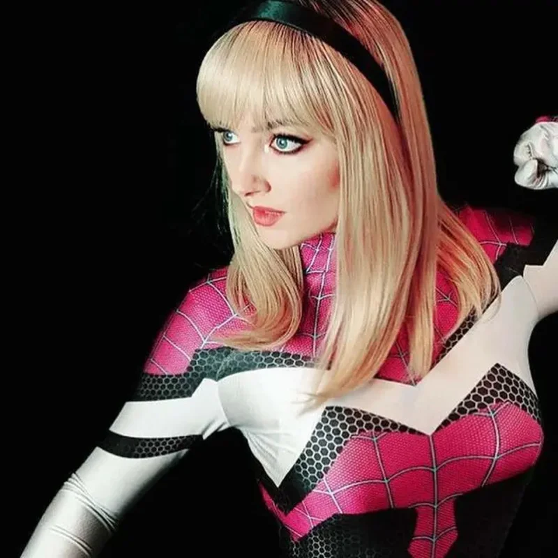 Adults Kids Ghost-Spider 2099 Halloween costume Cosplay Costumes Zentai Suit Halloween Jumpsuits Female Girls Woman Superhero Bo