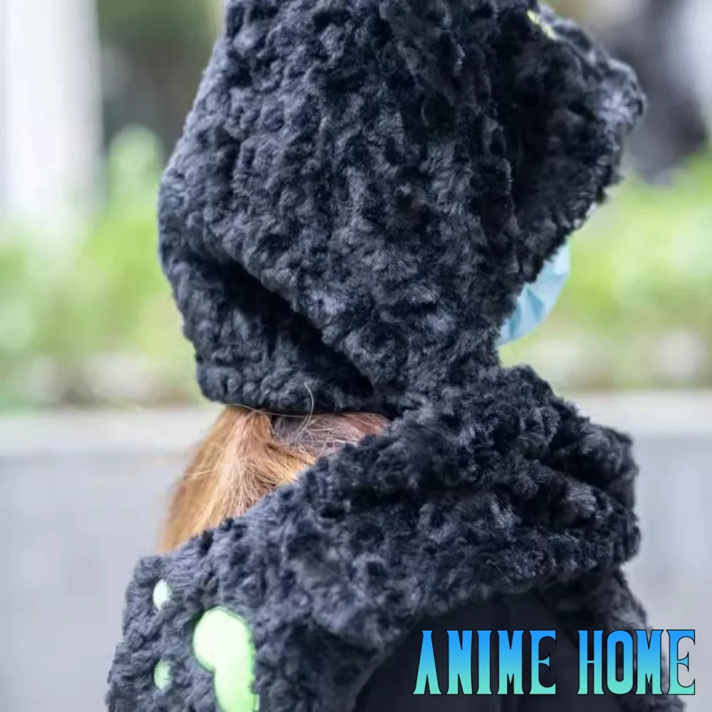 Official Original Idol Star Wang Yibo Cartoon Plush Hat Scarf Gloves Anime Cosplay Kids Gift Cute Lovely