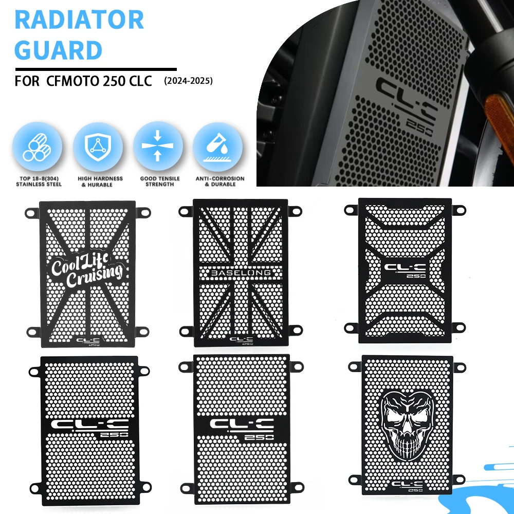 

Для CFMOTO CF MOTO 250 CLC 250 CL-C CLC250 2024 2025 2026 Аксессуары для мотоциклов CL-C 250 Защитная крышка решетки радиатора Proetector