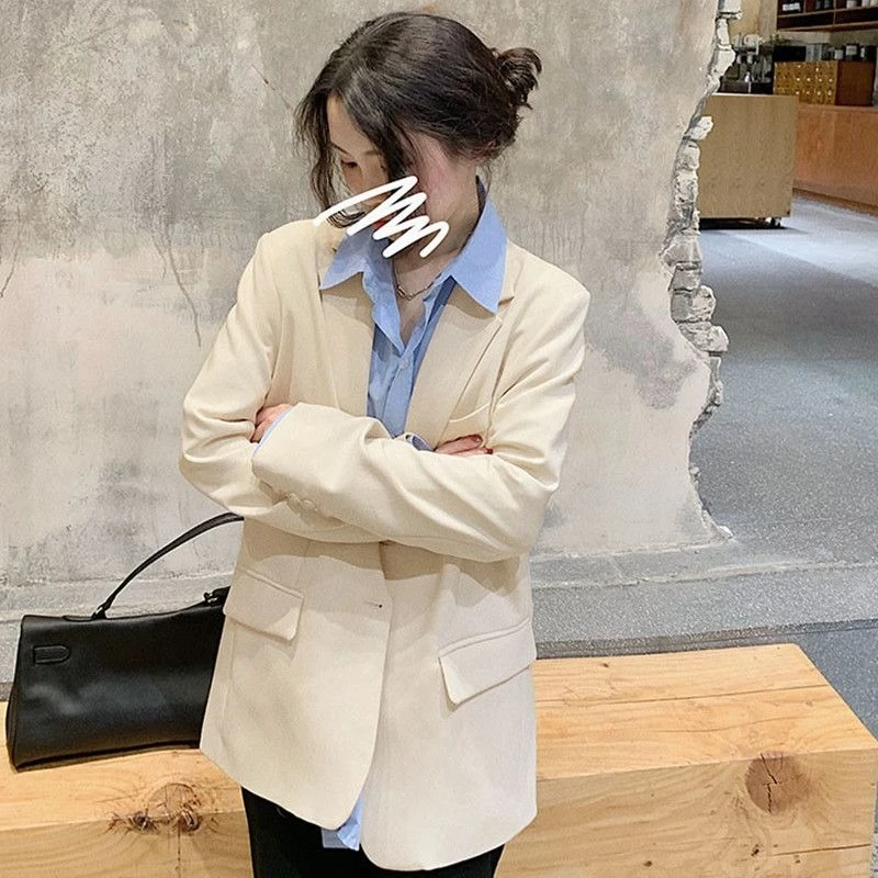 سترة نسائية أنيقة لربيع وخريف 2025 مستوحاة من الكورية على الطراز البريطاني متعددة الاستخدامات وعصرية للمناسبات غير الرسمية والرسمية