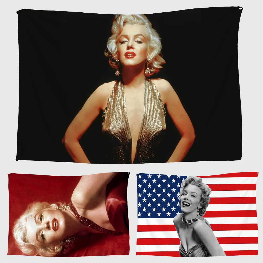 M-Marilyn M-Monroe Tapestry Print Wall Tapestry Fabric Home Wall Rug Carpets Hanging Big Couch Blanket