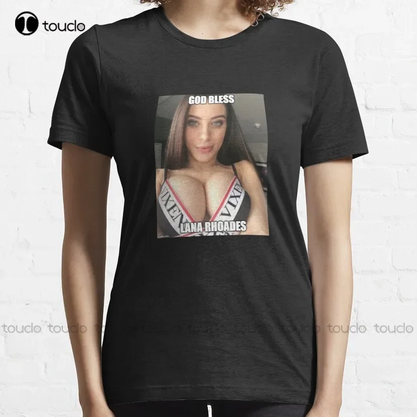 لانا رودس تي شيرت قمصان مدرسية مخصصة الكبار في سن المراهقة للجنسين الطباعة الرقمية تي شيرت Xs-5Xl موضة مضحك جديد القطن #2