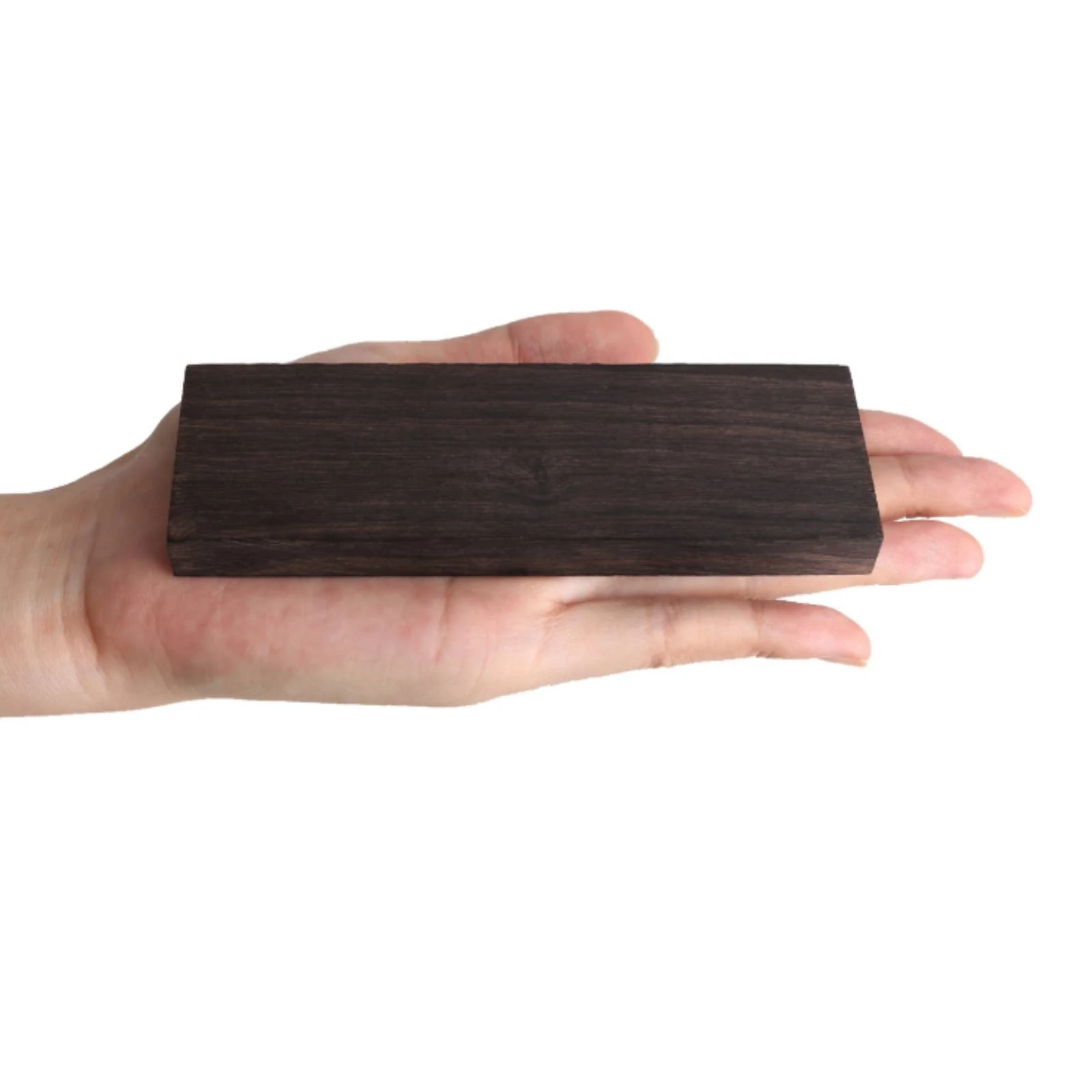 4 Pieces Blackwood Blade Handle Pieces Exotic Blade Handle Hardwood Scale Dry Handle Handle Pieces Natural Grain for Craftsmen view 3