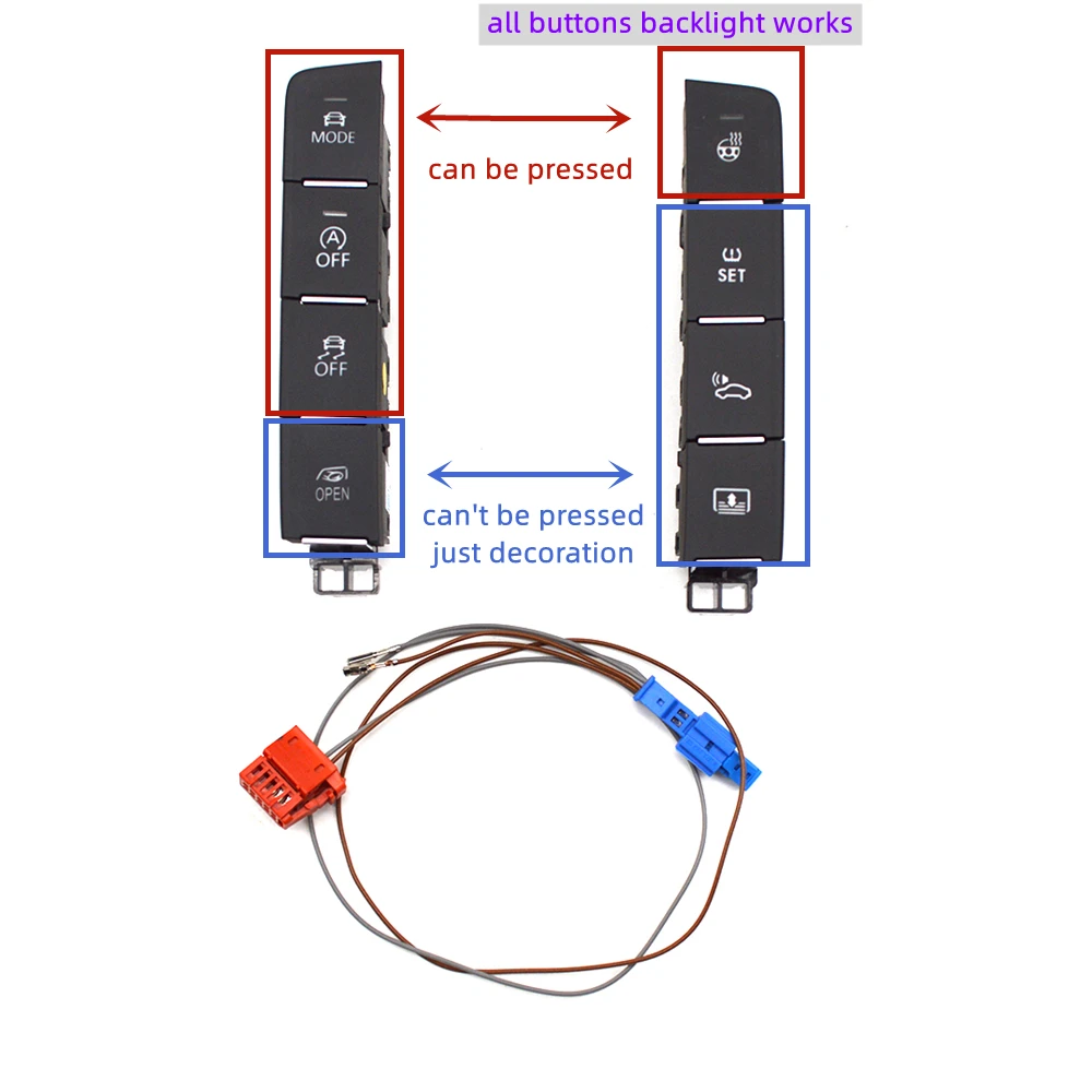 3GD 927 137 A 3GD 927 238 C for Passat B8 8.5 Arteon Center Console multifunction switch drive model TPMS steering wheel heating