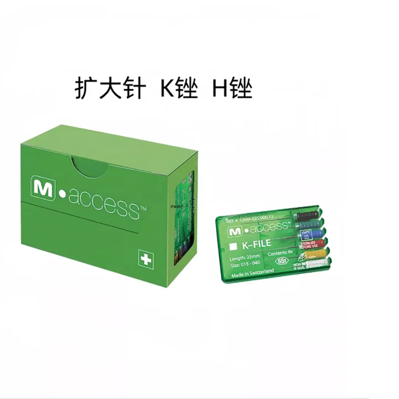 

72 pcs /12 box Dental M-Access K-Files 21mm 25 mm 31 mm Dental Hand Operated Files 8# K/H/Enlarge File