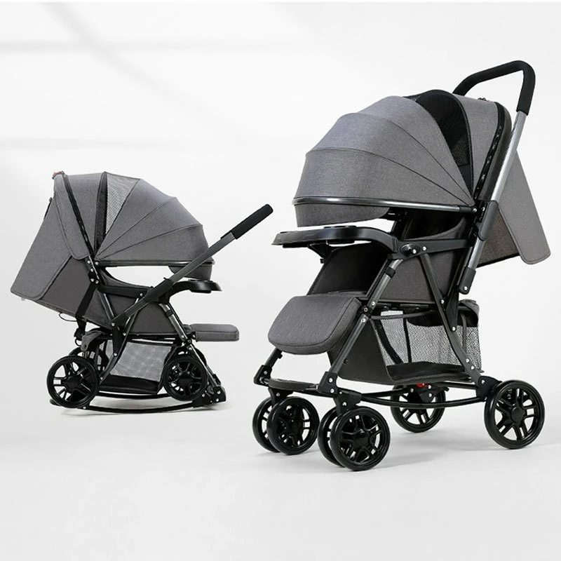 

Wisesonle Baby Stroller Multiple Functions for Sitting Lying One Click Folding Two-way Lightweight Variable Rocking Chair