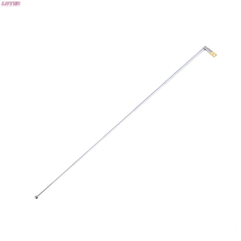 1Pc 37cm 5 Section Telescopic Stainless Steel AM FM Radio Universal Antenna New