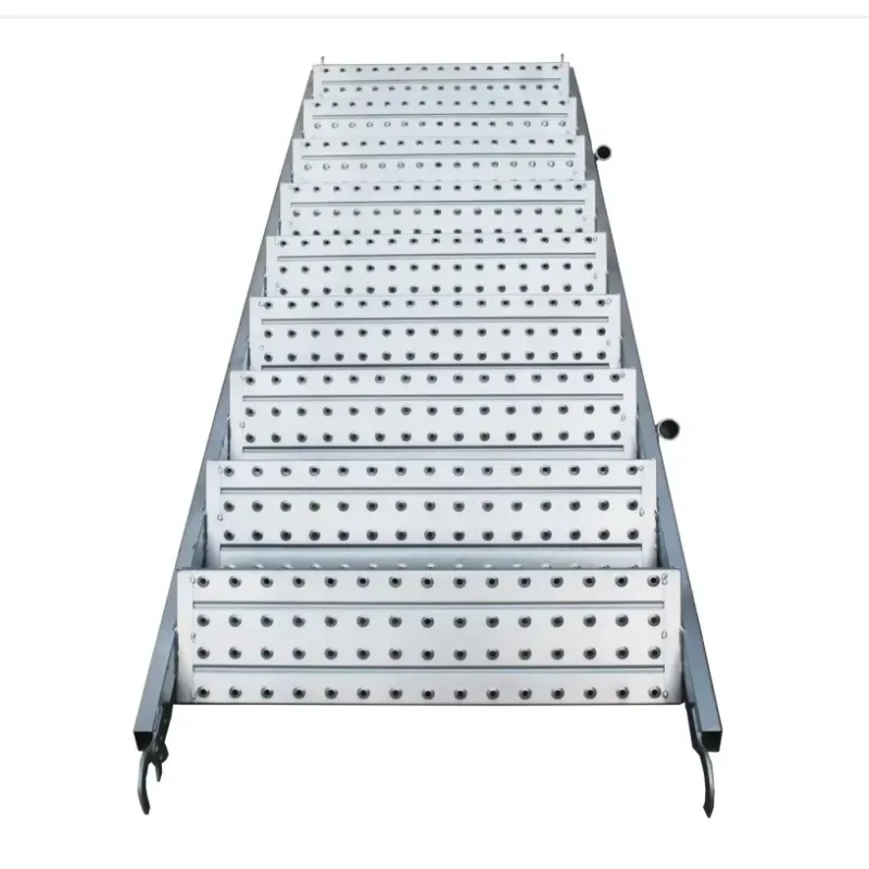 New Pre-Galvanized cheap Scaffolding Staircase Steel Climb Step Metal Stairs Ladder for High Building Construction